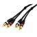 Front Standard. Cables Unlimited - 10ft Pro A/V Series RCA Audio Cables - Black.