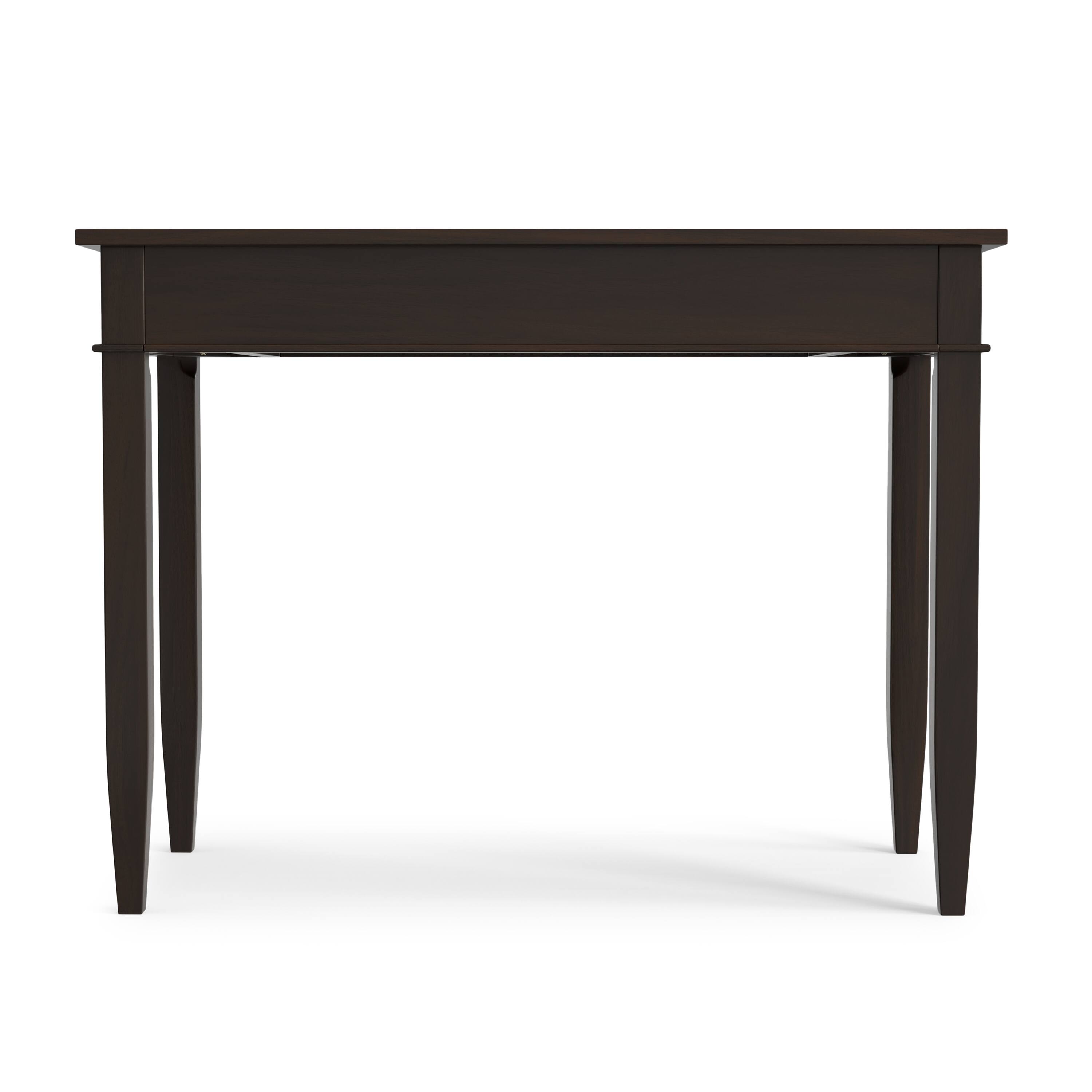 Left. Simpli Home - Lowry 72 inch Wide Solid Wood Large Desk in Oak - Oak.