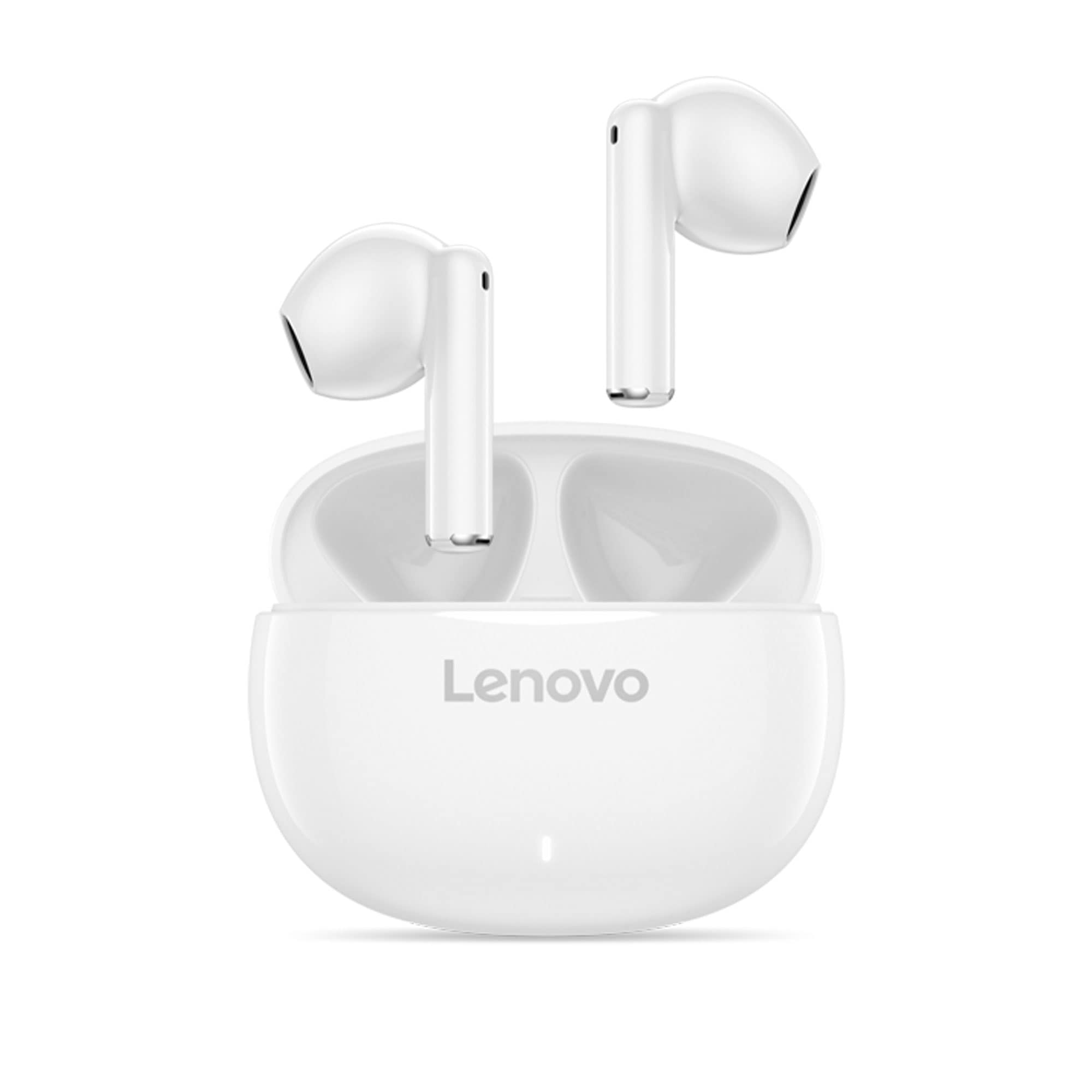 Alt View 2. Lenovo - Lenovo E310 True Wireless Stereo Earbuds Standalone-White - Stereo - True Wireless - Bluetooth - 32.8 ft - 32 Ohm - 50 - White.