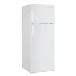 Premium Levella - 10.0 CuFt Frost Free Top Freezer Refrigerator with Tilt-Out Can Dispenser and Gallon Door Storage - White
