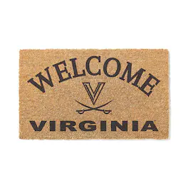 Jardine - Virginia Cavaliers 18" x 34" Welcome Coir Doormat - Brown