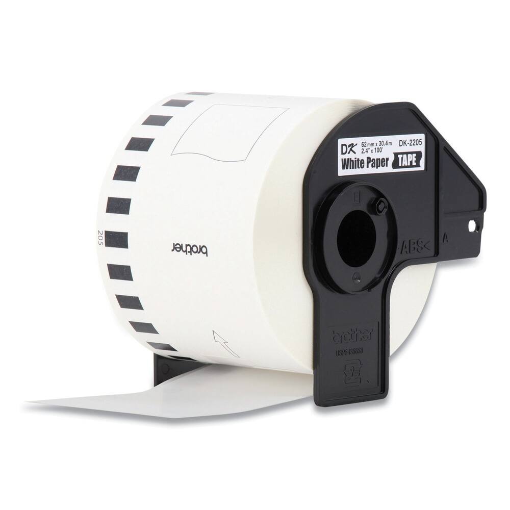 52 mm 1 30.4m DK-2205 DR 2.4 I 100 White Paper TAPE 205 brother ABS A bycther USPS43S8S8

DK-2205  
62 mm x 30.4 m  
2.4 x 100  
White Paper TAPE  
brother  
USP5438588