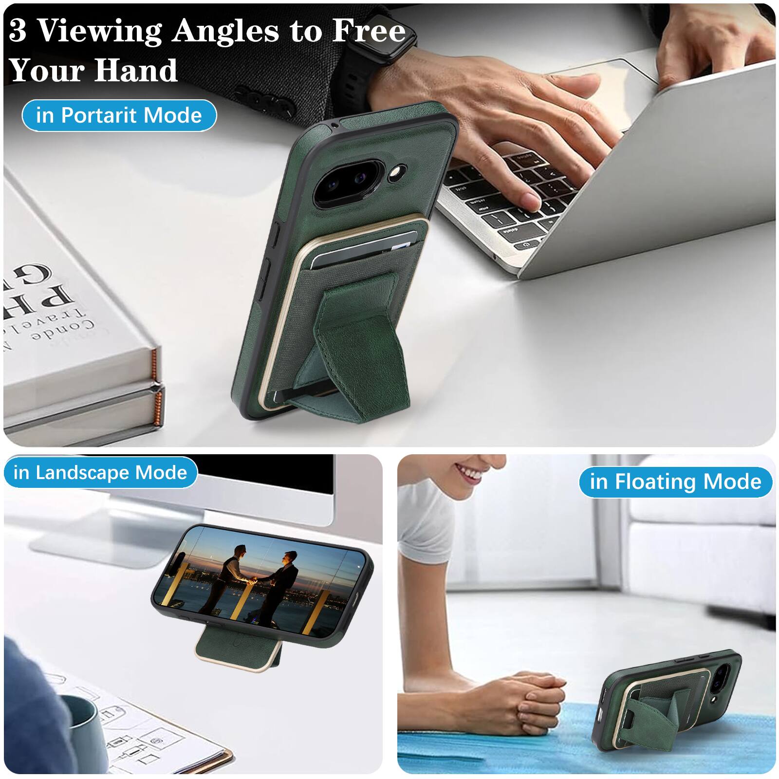 3 Viewing Angles to Free Your Hand

- in Portrait Mode
- in Landscape Mode
- in Floating Mode