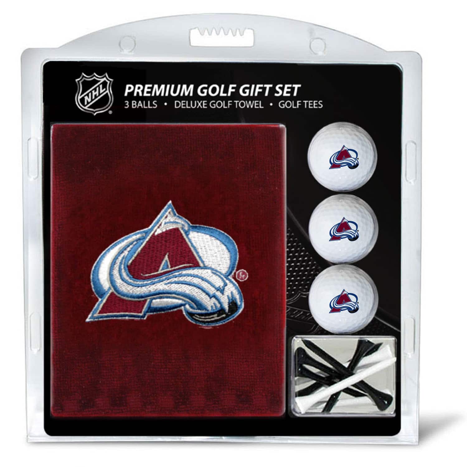 Team Golf - Colorado Avalanche Embroidered Golf Gift Set - Multicolor