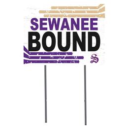 Jardine - Sewanee Tigers 18" x 24" Bound Yard Sign - White