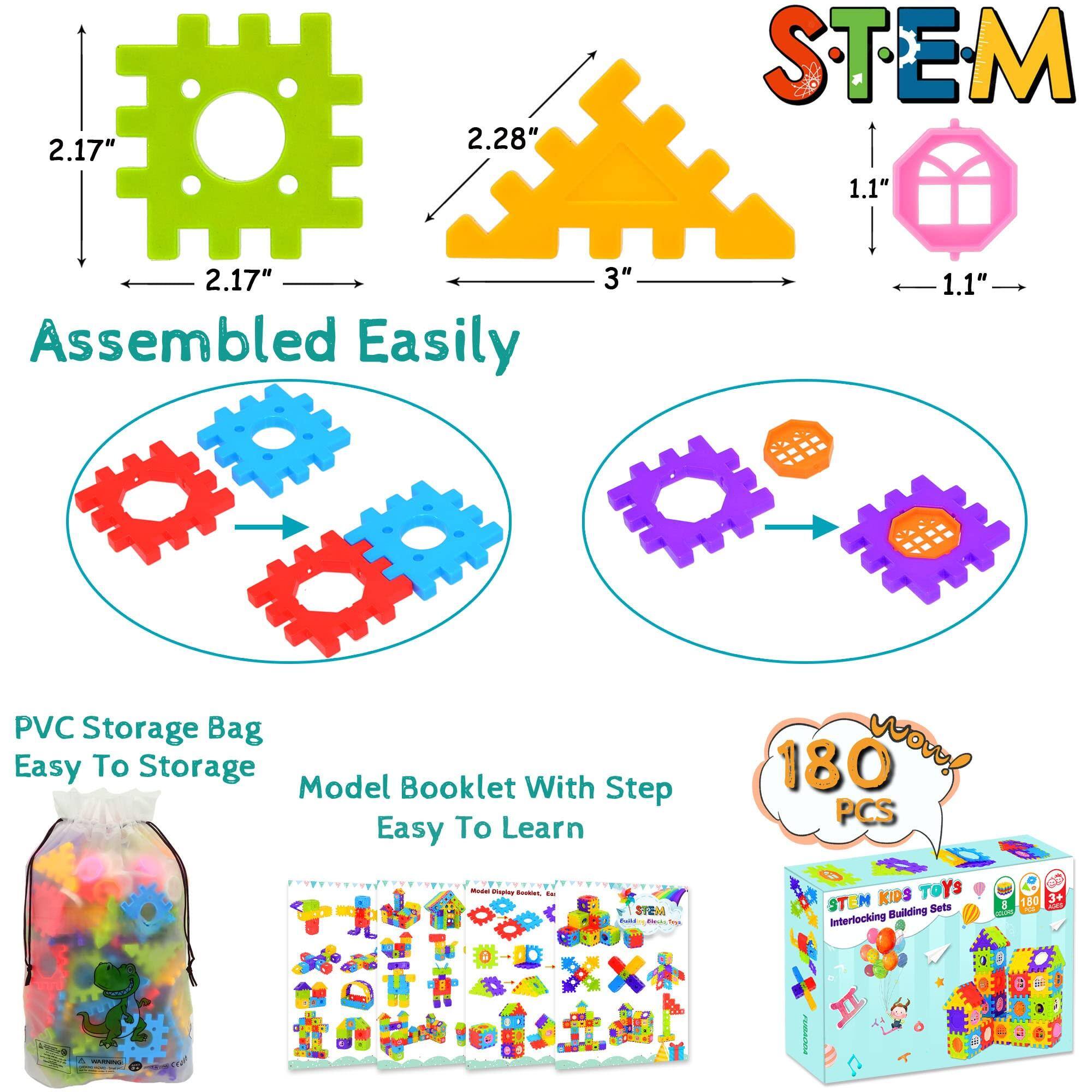 Leash Valley Building Blocks For Stem Toys interlocking And Includes ...