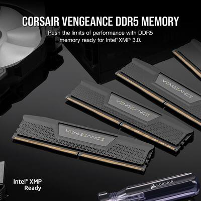 CORSAIR VENGEANCE RGB DDR5 RAM 64GB (4x16GB) 6400MHz CL32