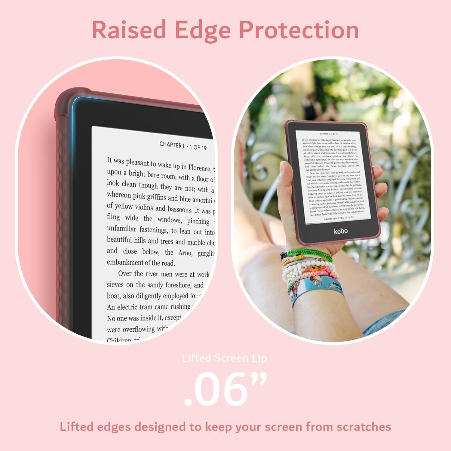 Raised Edge Protection

CHAPTER I 1 OF 19

It was pleasant to wake up in Florence, upon a bright bare room, with a floor of look clean though they are not; with a whereon pink griffins and blue amorini of yellow violins and bassoons. It was I fling wide the windows, pinching unfamiliar fastenings, to lean out into beautiful hills and trees and marble cht and close below, the Aro, gurglir embankment of the road. Over the river men were at work sieves on the sandy foreshore, and boat, also diligently employed for An electric tram came rushing No one was inside it, except were overflowing with Cildran - kobo

Lifted Screen Lip .06" Lifted edges designed to keep your screen from scratches