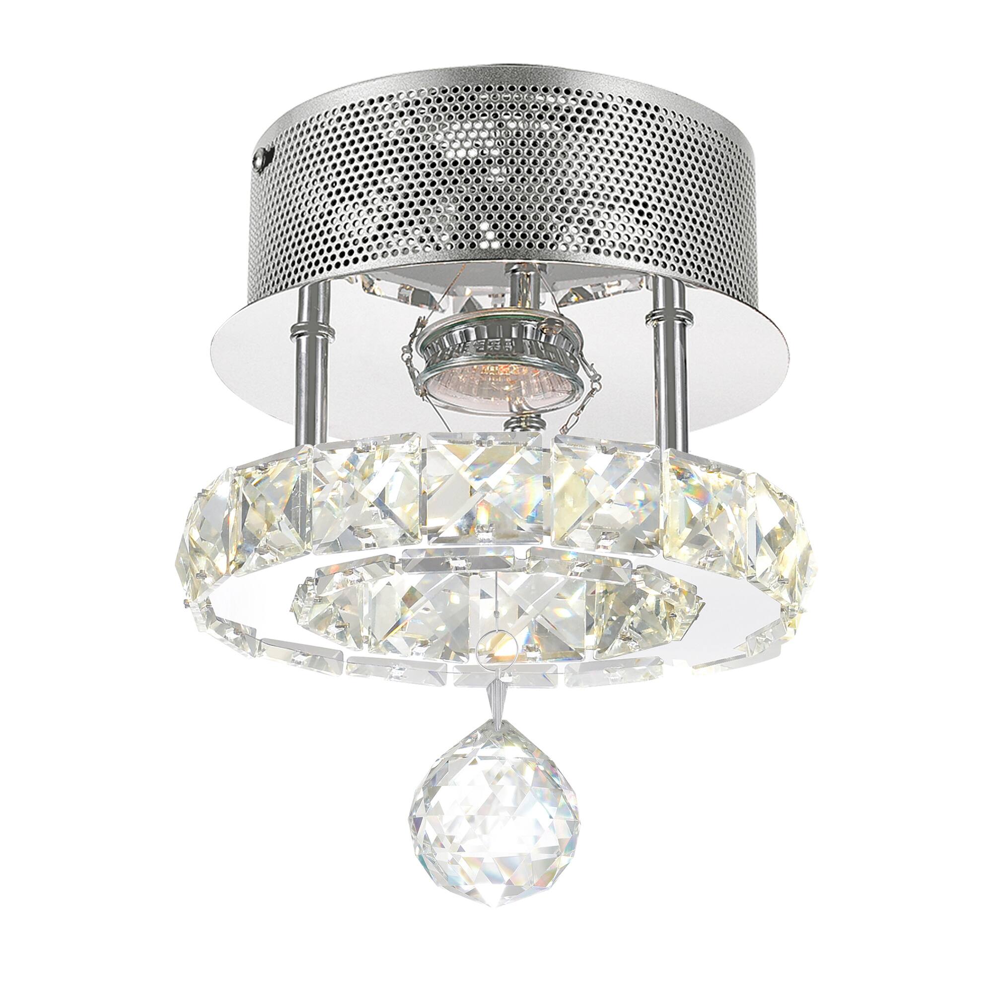 Front. CWI Lighting - Ring LED Flush Mount With Chrome Finish - Stainless Steel.