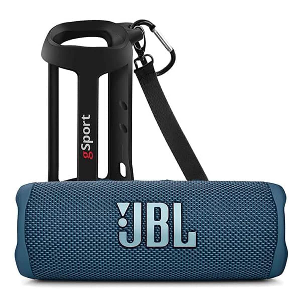 JBL - Flip 6 Waterproof Portable Speaker with gSport Silicone Sleeve - Blue