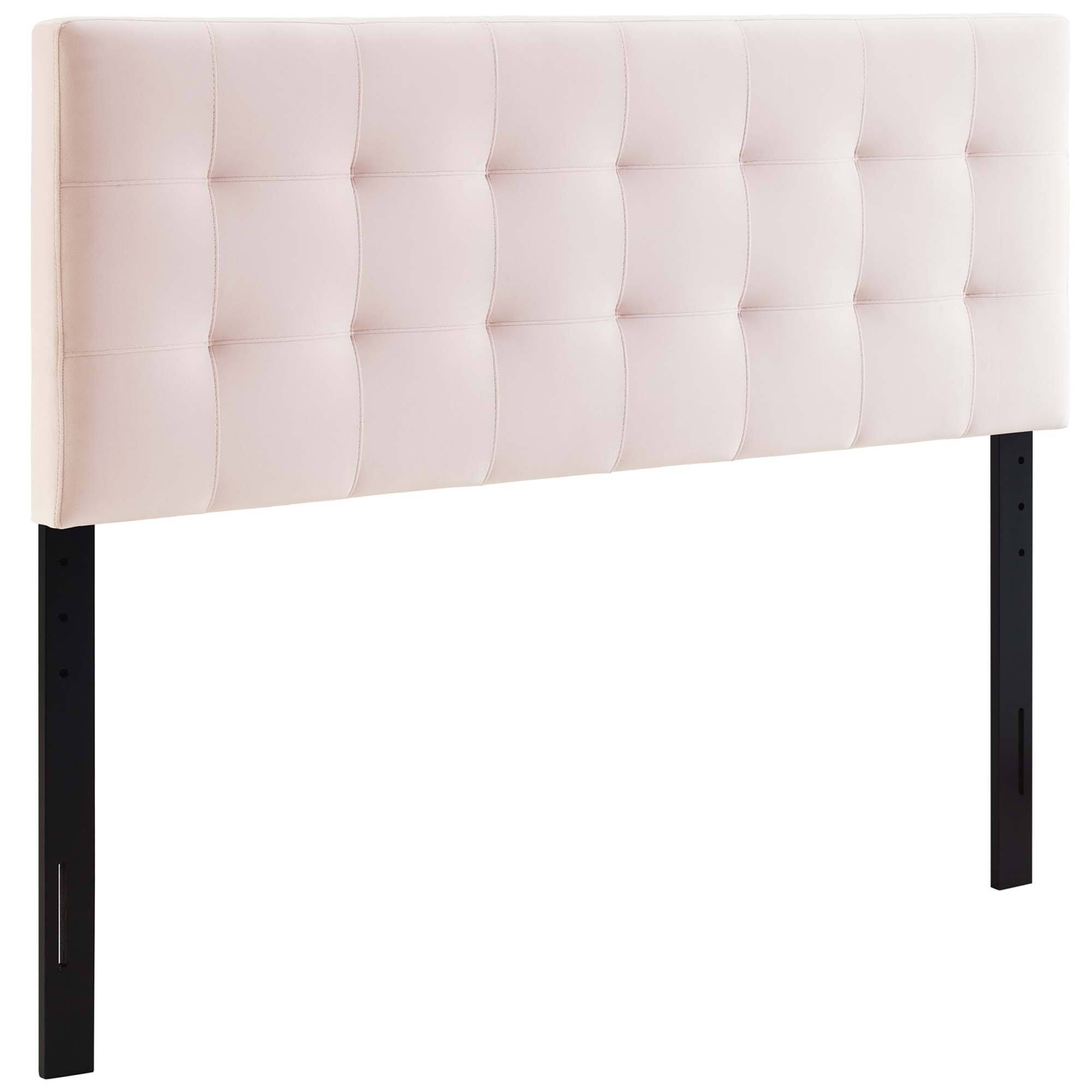 Lily Biscuit Tufted Performance Velvet Queen Headboard by Modway - Red