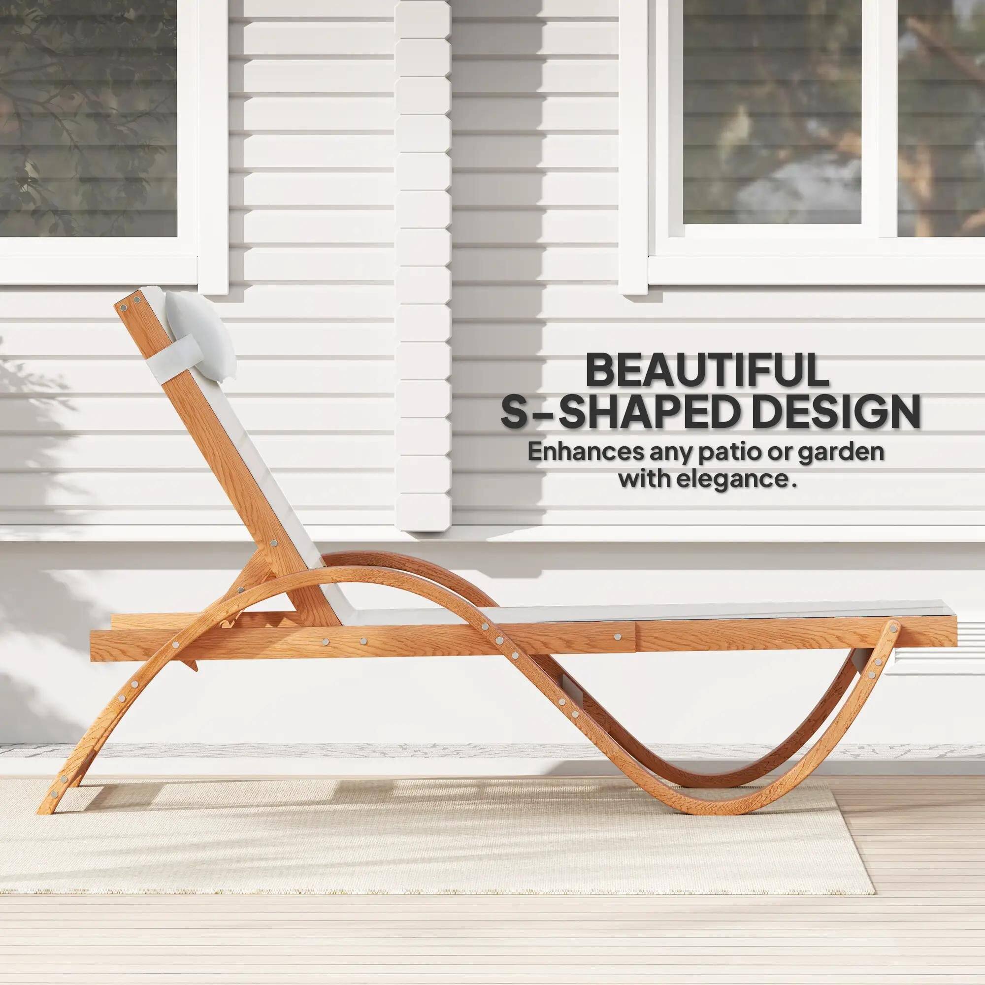 BEAUTIFUL S-SHAPED DESIGN
Enhances any patio or garden with elegance.