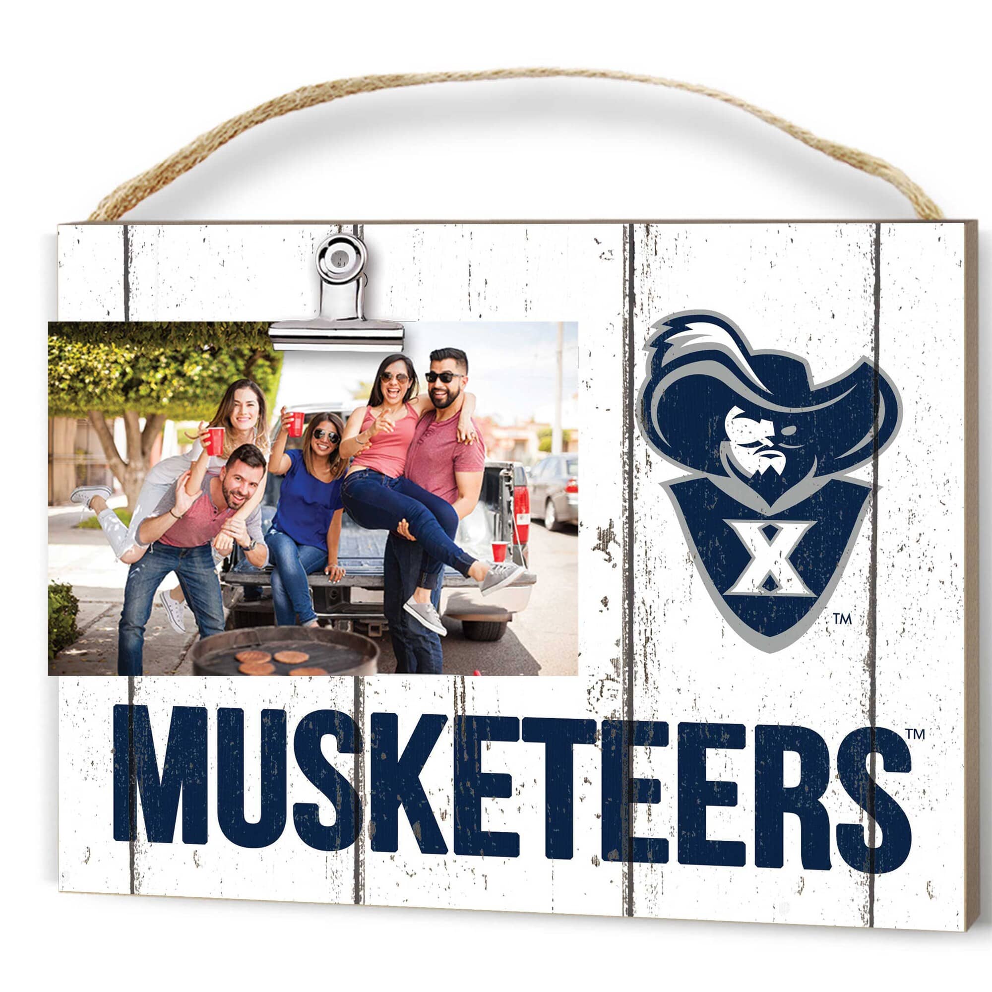 "Jardine - Xavier Musketeers 8"" x 10"" Weathered Clip It Frame - White" price history on PriceWatchPro