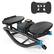 Angle. MERACH - MERACH Rocking Steppers for Exercise at Home, 3D Motion Stair Stepper with Resistance Bands for Full Body Workout - Black.