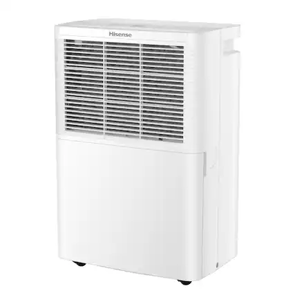 Front. Hisense - Hisense 25 Pint 6 Quart Bucket Capacity Dehumidifier - White.