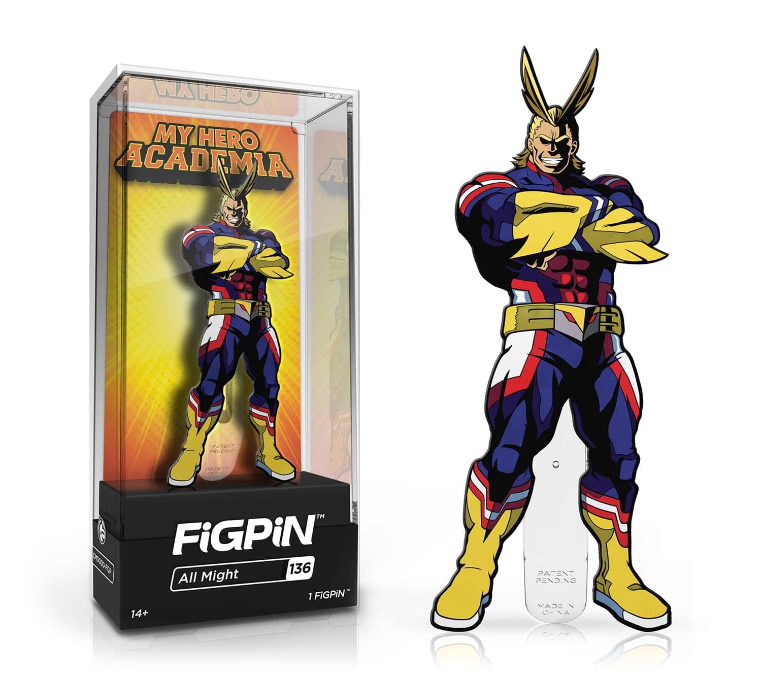 CMD Collectibles - My Hero Academia Enamel FiGPiN | All Might #136 - Yellow price history on PriceWatchPro