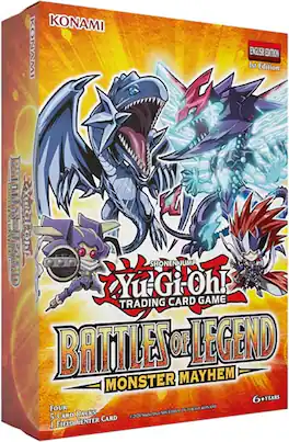 Konami - Yu-Gi-Oh! Trading Card Game: Battles of Legend Monster Mayhem Box 4 Pk with 1 Field Center Card
