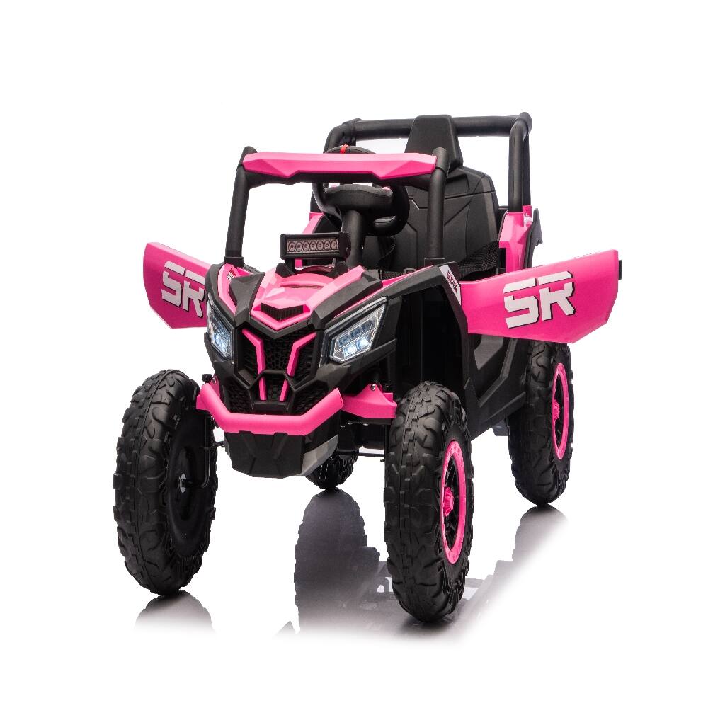 Back. Ropilly - Ropilly 12V Kids Ride On Car Pink Electric Car for Kids with Remote Control.