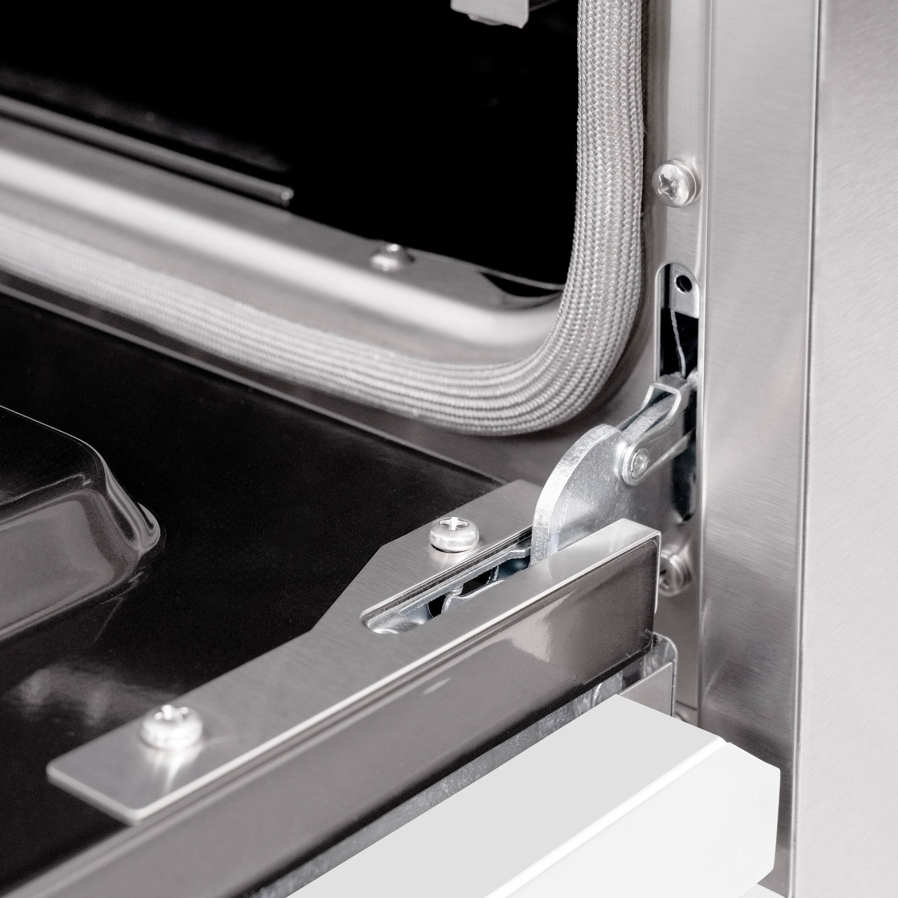 Alt View 11. ZLINE - ZLINE 36" Select Dual Fuel White Matte Door Range w/ 6 Burners & Convection Oven (HDR-WM-36) - White.