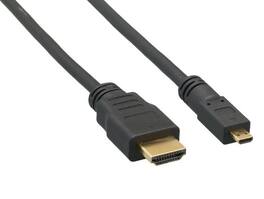 Cable Leader - High-Speed HDMI to Micro HDMI Cable with Ethernet, 4K Support for GoPro, Raspberry Pi, Action Camera - Black