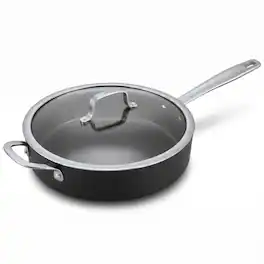 Alva - Maestro Ceramic Nonstick Sauté Pan with Lid, 4-Qt - Black