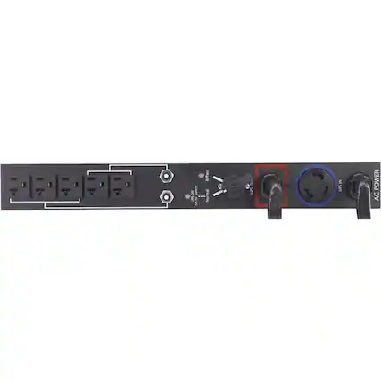 Sure, here is the corrected and grouped text from the image:
- Bypass
- JEON
- e & UPS
- AC POWER IN
- AC POWER OUT