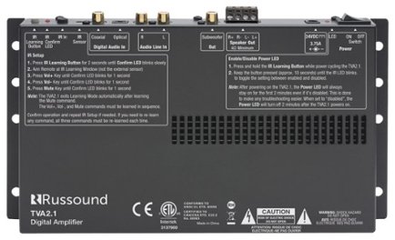 Russound – 70W 2-Ch. TV Amplifier – Black