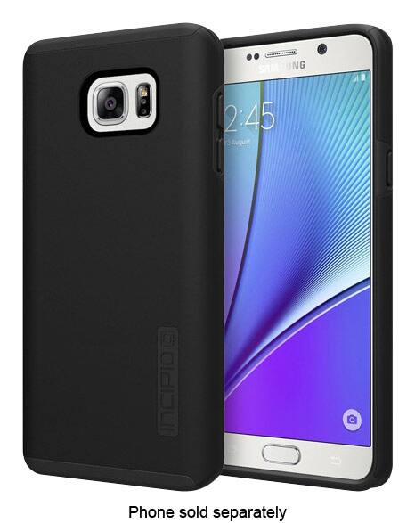 Front. Incipio - DualPro Hard Shell Case for Samsung Galaxy Note 5 Cell Phones - Black.