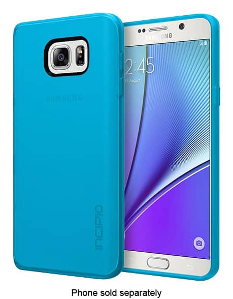 Front. Incipio - NGP Soft Shell Case for Samsung Galaxy Note 5 Cell Phones - Blue.