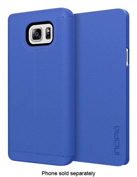 Front. Incipio - Lancaster Folio Case for Samsung Galaxy Note 5 Cell Phones - Periwinkle.