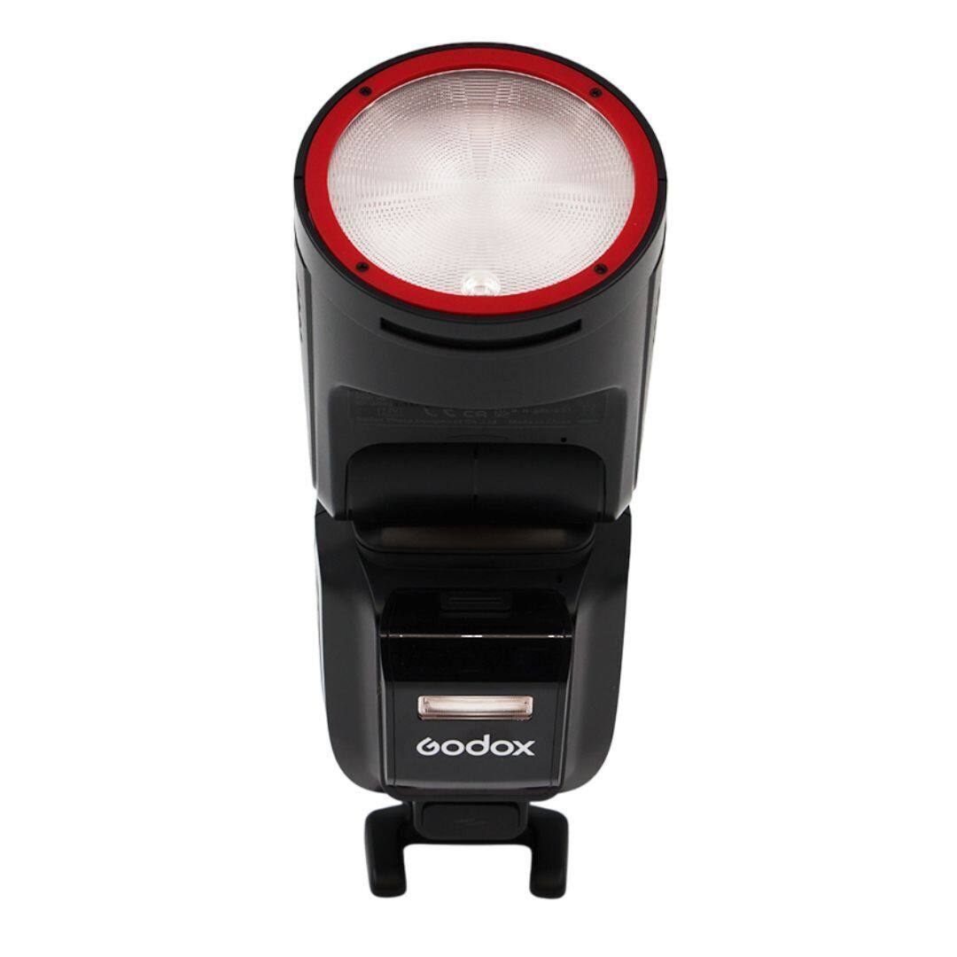 Front. Godox - Godox V100 100W On-Camera Flash for Canon with 2.3-Inch Full-Color Touchscreen.