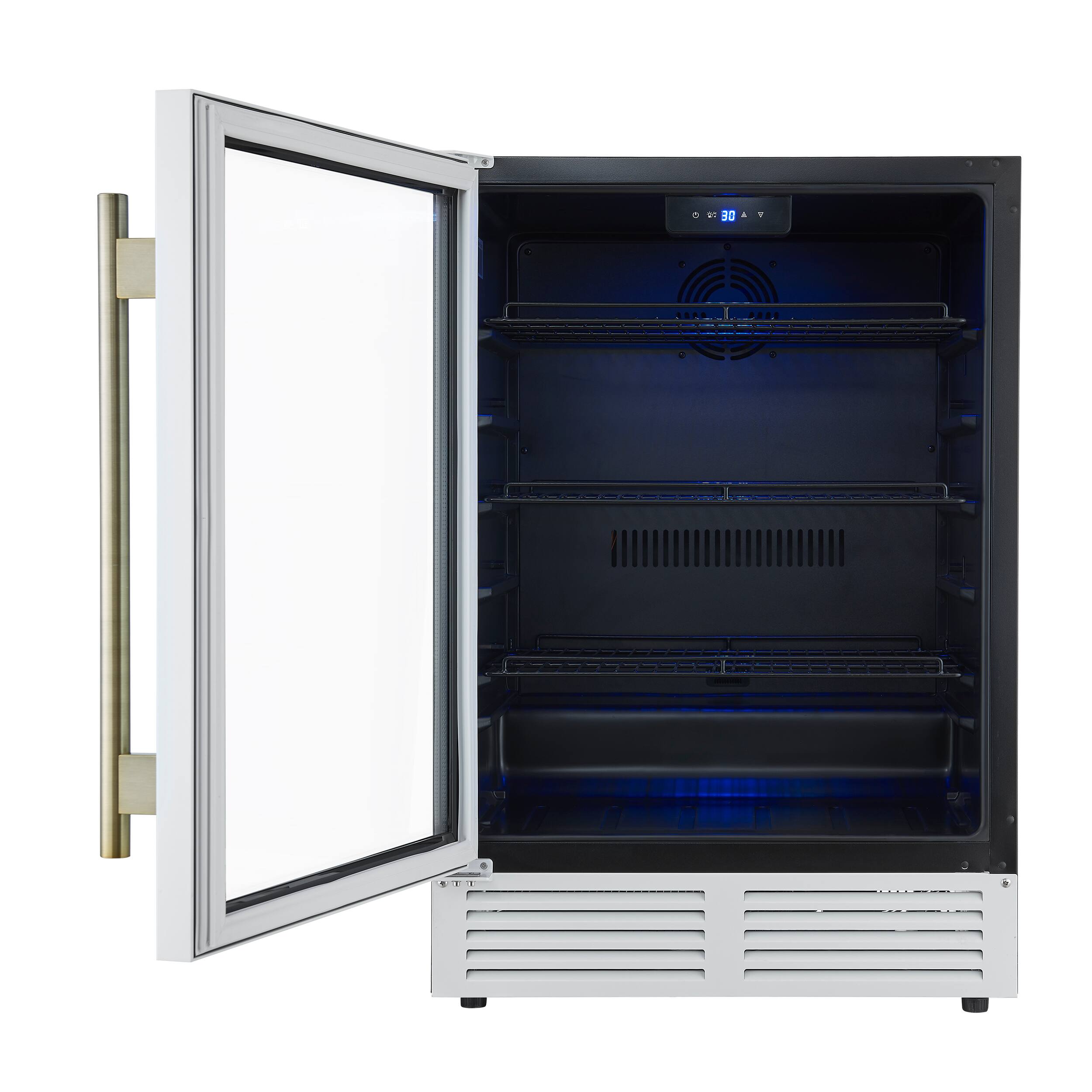 Alt View 1. Forno Appliances - Frescolino 188-Can Convertible 4.8 Cu. Ft. 24" Wine Cooler - White.