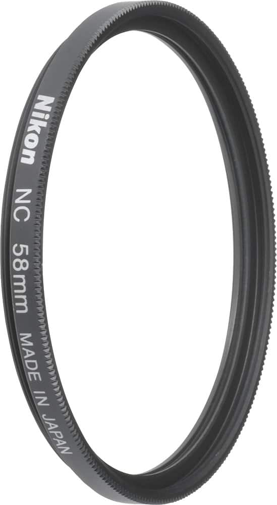Angle. Nikon - 58mm NC Lens Filter - Black.