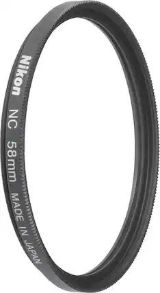 Angle. Nikon - 58mm NC Lens Filter - Black.
