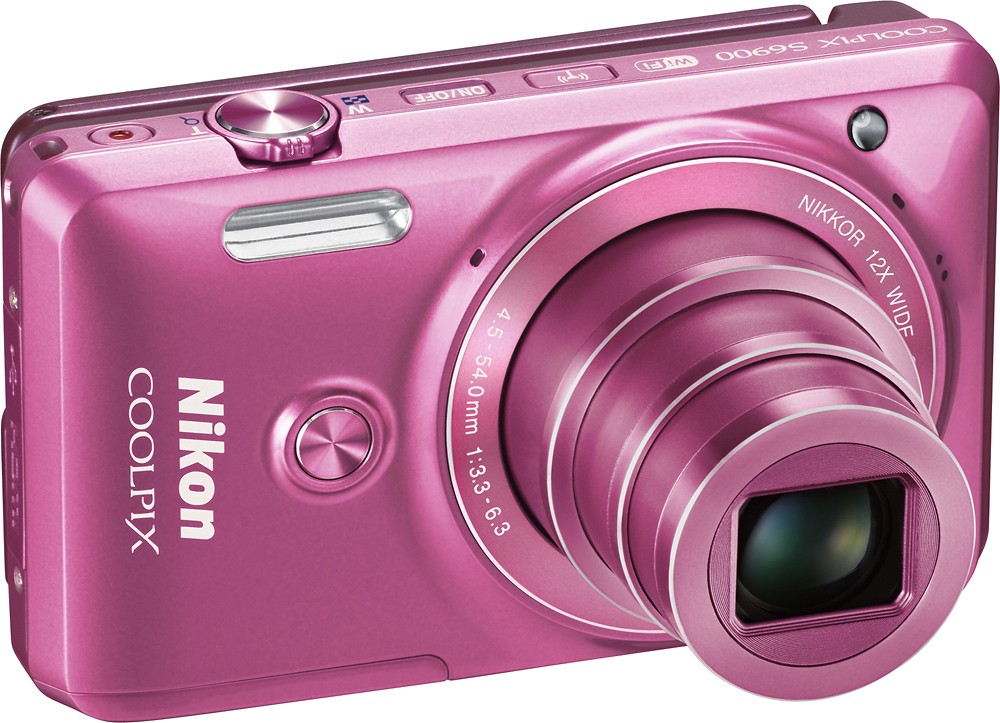 Nikon Coolpix S6900 (Pink) 16-megapixel camera with 12X optical zoom and  Wi-Fi® at Crutchfield