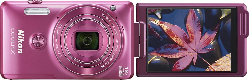 Best Buy: Nikon Coolpix S6900 16.0-Megapixel Digital Camera Pink 26474