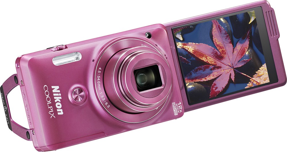 Best Buy: Nikon Coolpix S6900 16.0-Megapixel Digital Camera Pink 26474