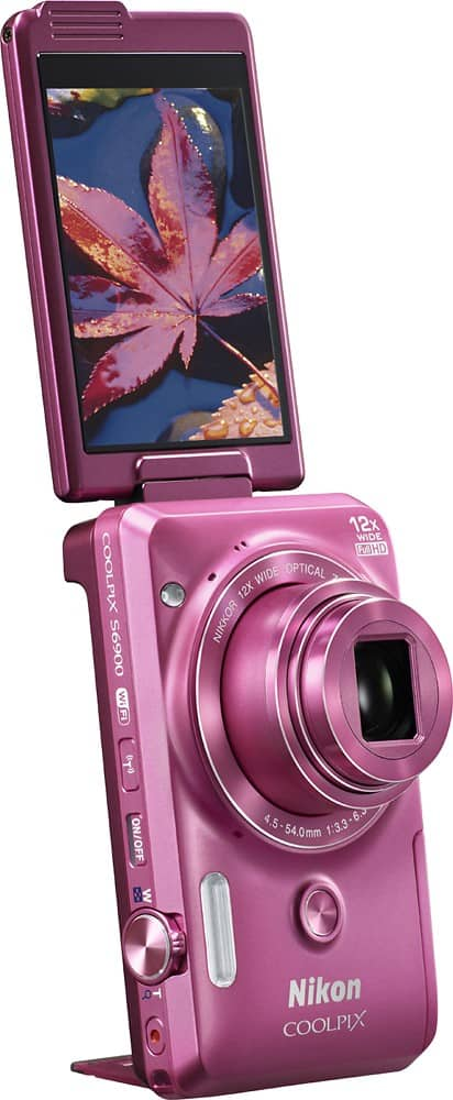 Best Buy: Nikon Coolpix S6900 16.0-Megapixel Digital Camera Pink 26474