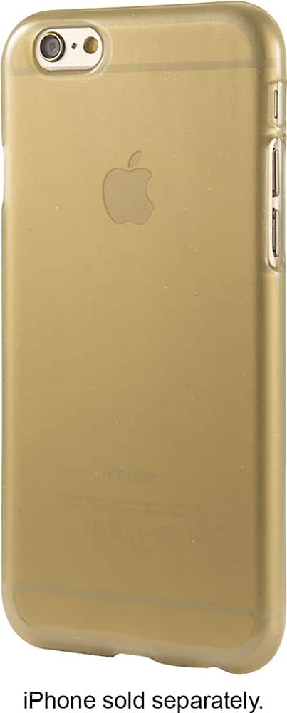 Front. Dynex™ - Case for Apple® iPhone® 6s Plus - Gold.