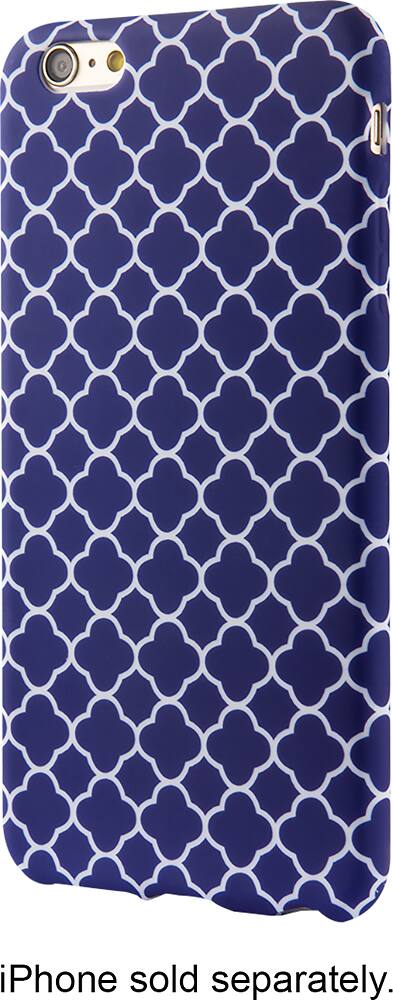 Front. Dynex™ - Soft Shell Case for Apple® iPhone® 6s Plus - Blue/White.