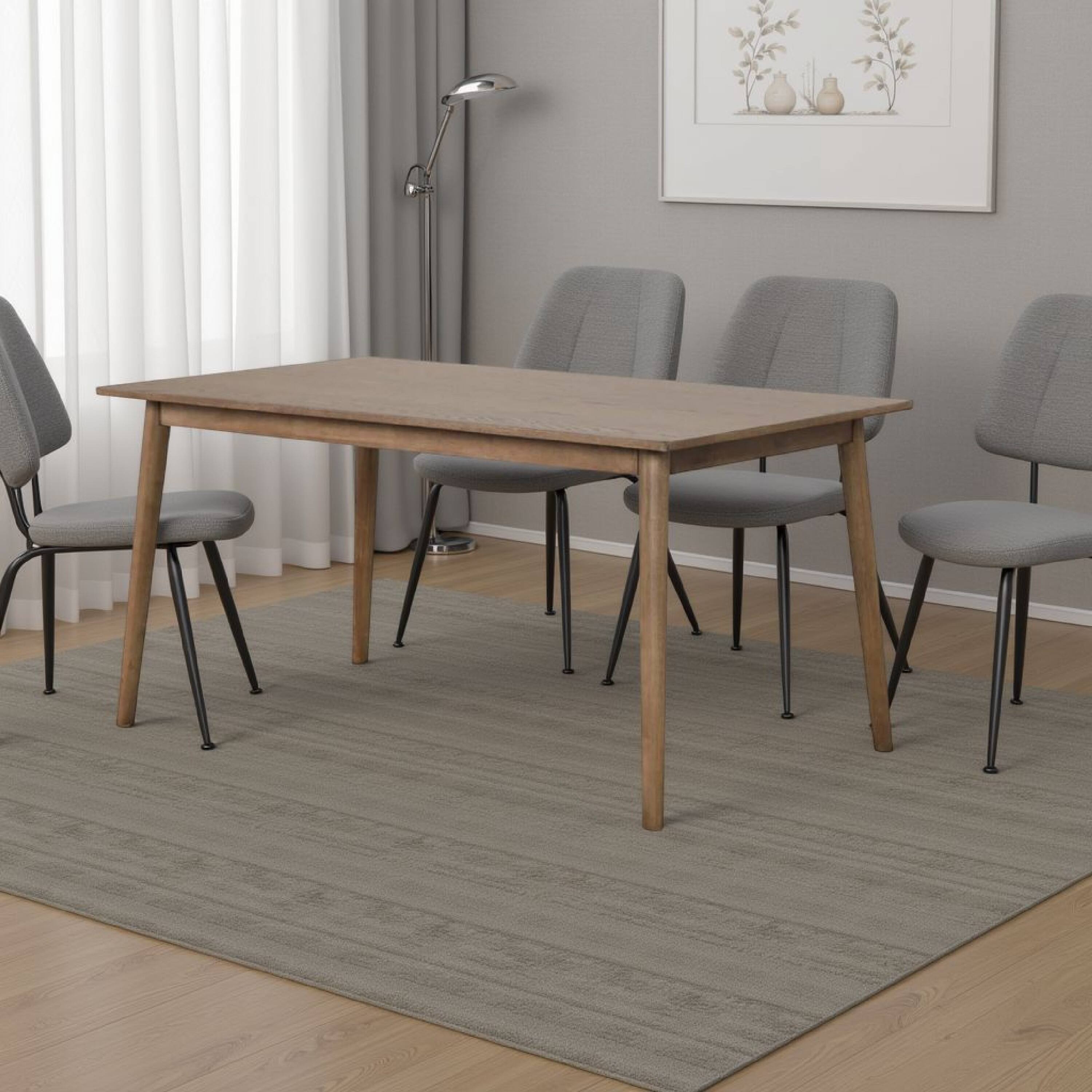 Alt View 5. Manhattan Lane - Baylee Rectangular Dining Table, Straight Legs, 60 Inch Walnut Wood - Walnut Brown.
