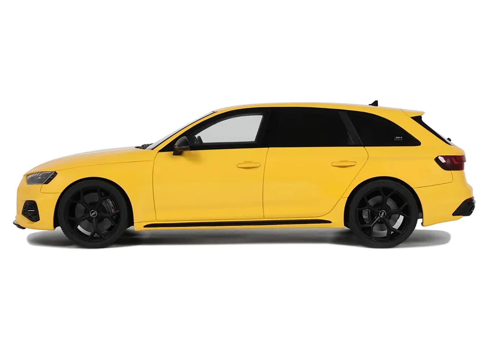 Back. GT Spirit - 2024 Audi RS 4 "25th Anniversary" Yellow 1/18 Model Car by GT Spirit - Yellow.