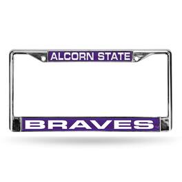 Rico Industries - Alcorn State Braves Chrome Metal License Plate Frame Holder - Multi