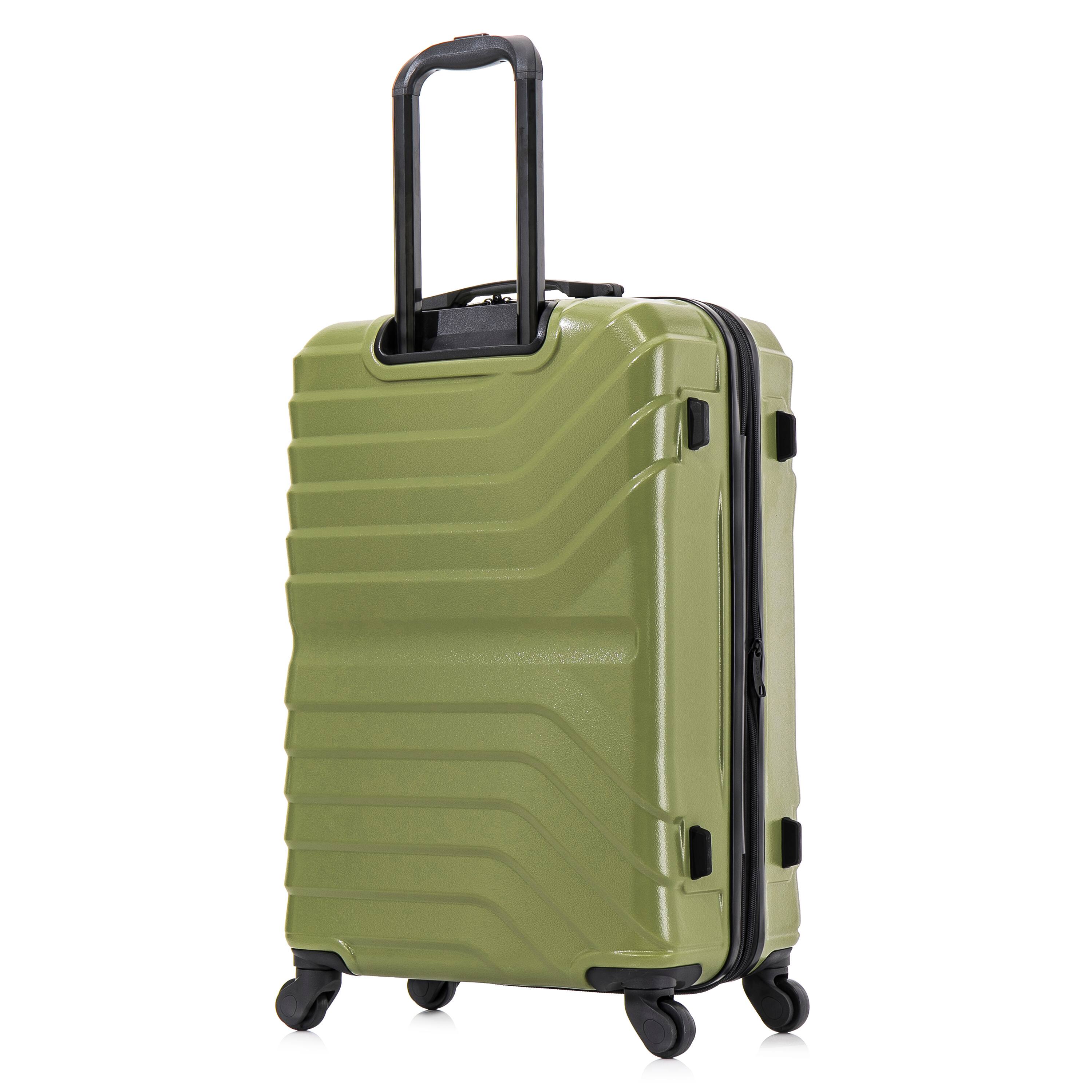 Alt View 1. InUSA - Aurum lightweight hardside spinner luggage 24" - GREEN.
