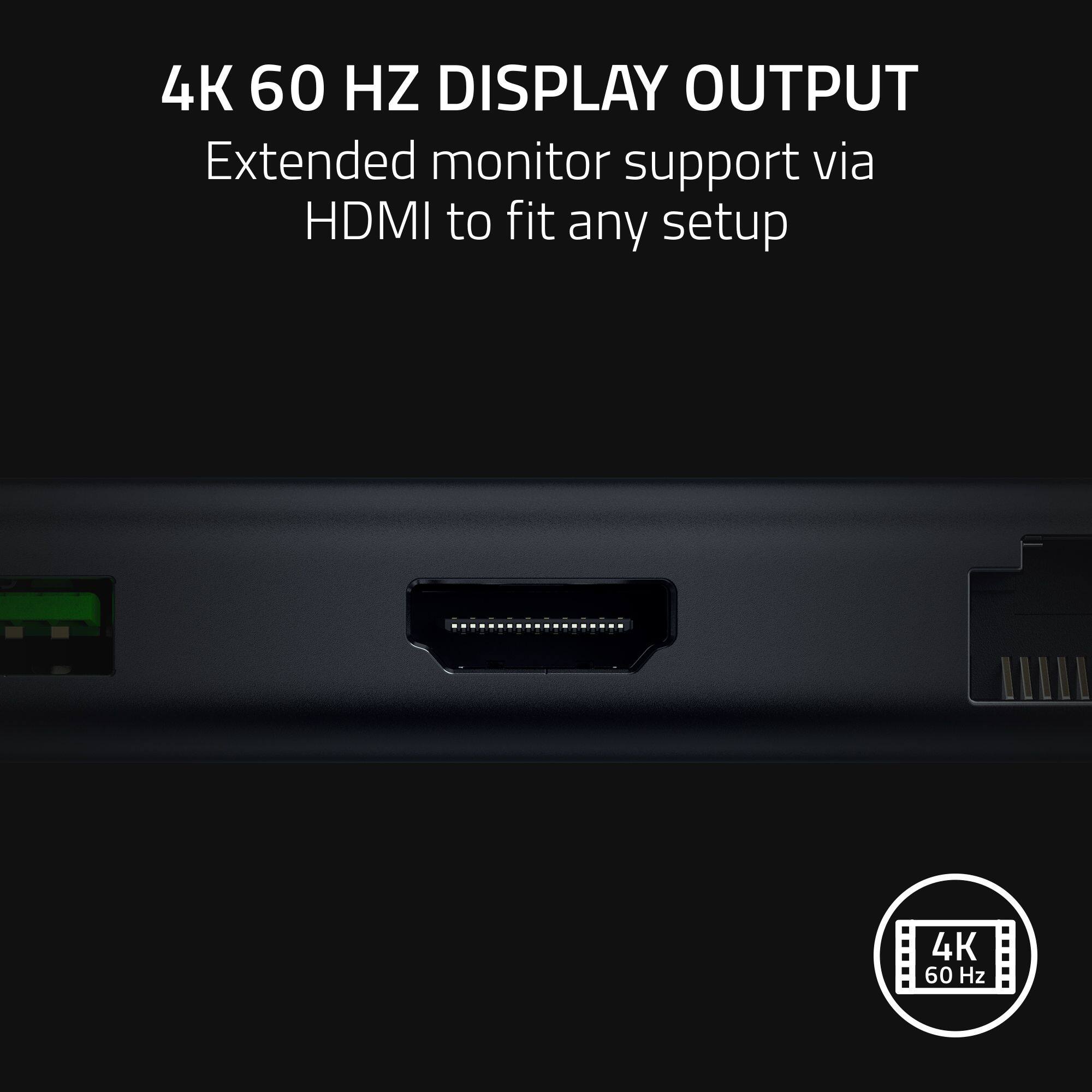 4K 60 Hz Display Output: Extended monitor support via HDMI to fit any setup.