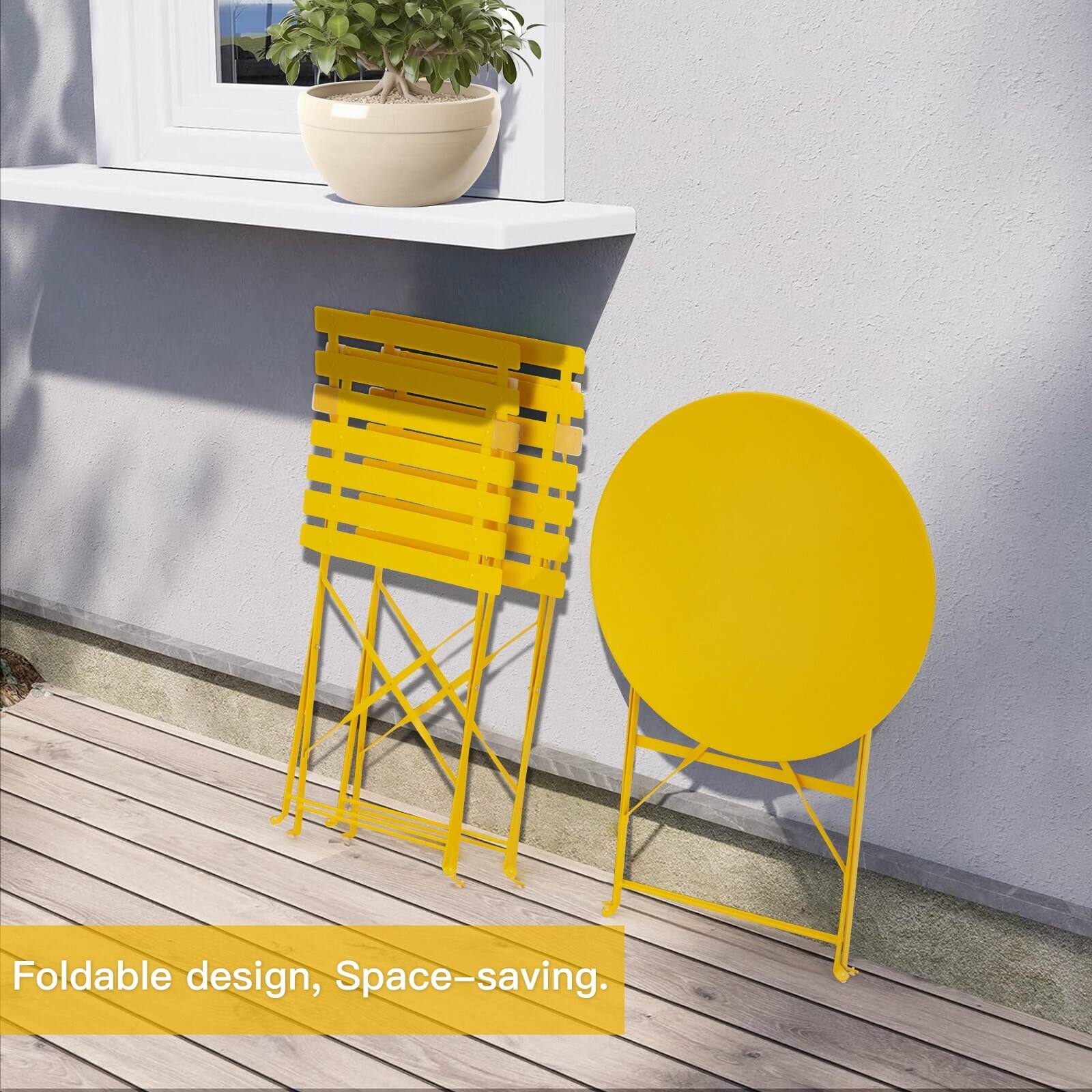 Foldable design, Space-saving.