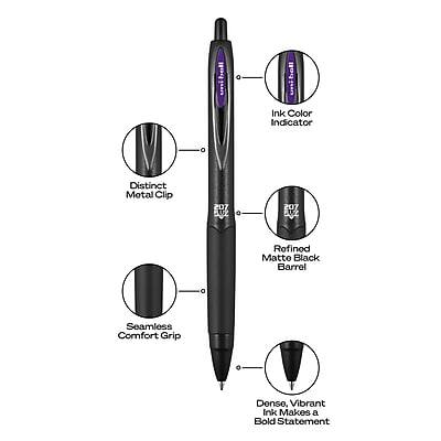 - Distinct Metal Clip
- Refined Matte Black Barrel
- Seamless Comfort Grip
- Dense, Vibrant Ink Makes a Bold Statement
- Ink Color Indicator