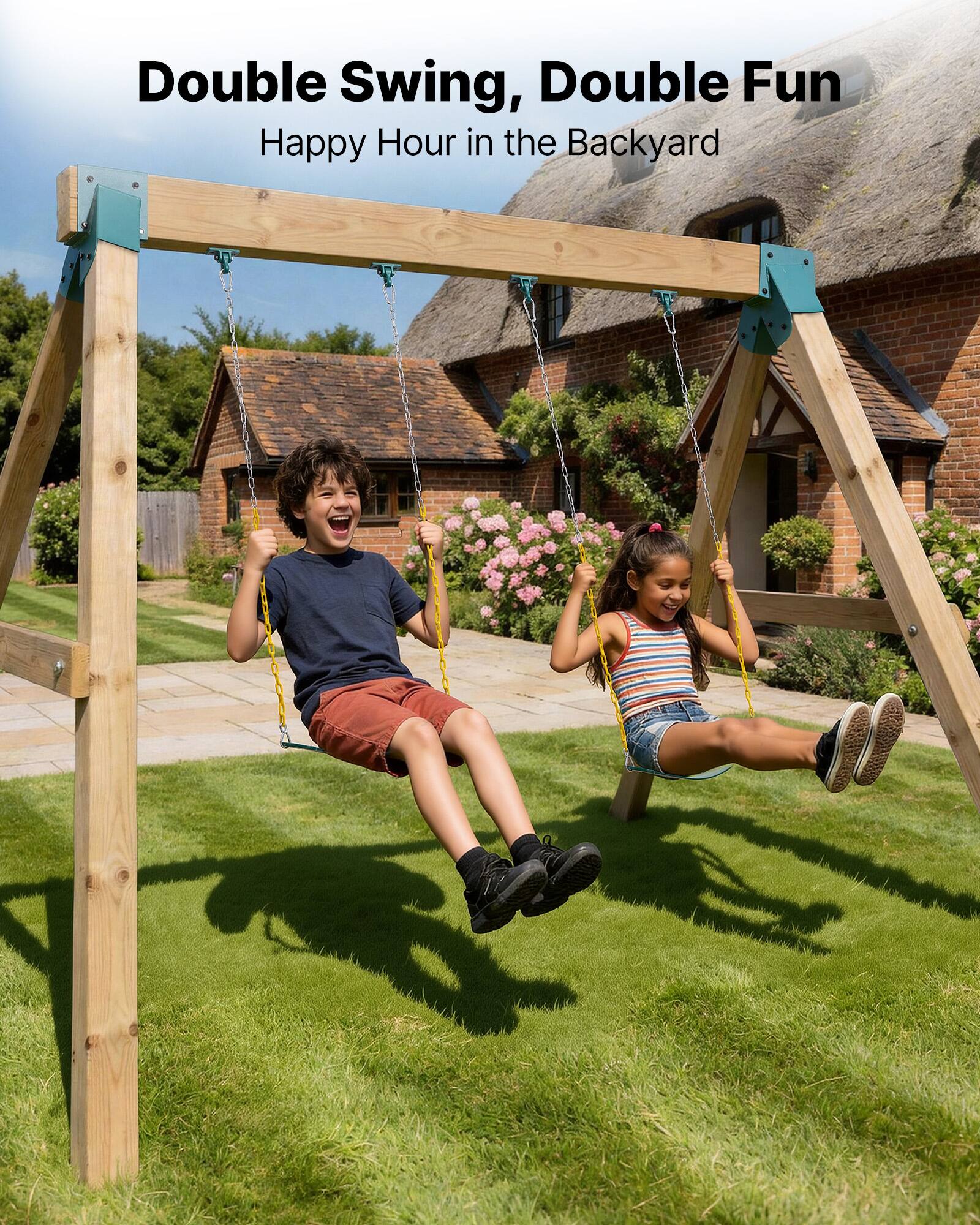 Double Swing, Double Fun  
Happy Hour in the Backyard