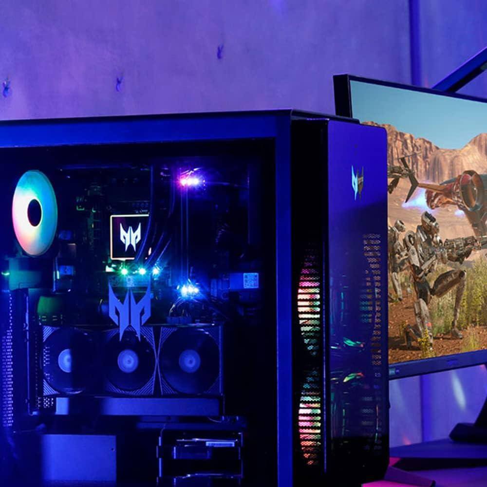 Angle. Acer - Orion 7000 Gaming Desktop Intel Core i7-12700K NVIDIA GeForce RTX 3090 32GB RAM 1TB SSD + 2TB HDD.