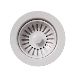 Whitehaus - 3 1/2" Basket strainer - White